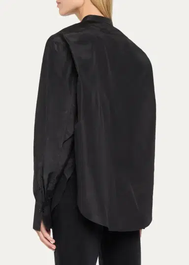 The Row Lula Silk Taffeta Button-Down Top | Thumbnail 3 The Row Lula Silk Taffeta Button-Down Top | Thumbnail 3