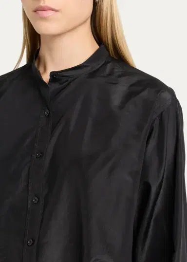 The Row Lula Silk Taffeta Button-Down Top | Thumbnail 5 The Row Lula Silk Taffeta Button-Down Top | Thumbnail 5