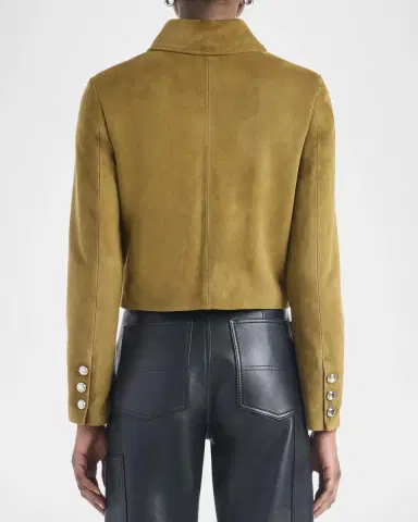 Altuzarra Astley Single-Breasted Suede Jacket | Thumbnail 3 Altuzarra Astley Single-Breasted Suede Jacket | Thumbnail 3