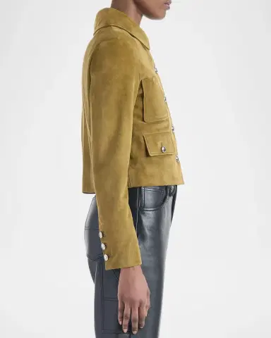 Altuzarra Astley Single-Breasted Suede Jacket | Thumbnail 6 Altuzarra Astley Single-Breasted Suede Jacket | Thumbnail 6