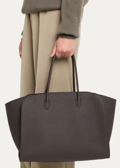 The Row Men's Marlo Grained Leather Tote Bag | Thumbnail 2 The Row Men's Marlo Grained Leather Tote Bag | Thumbnail 2