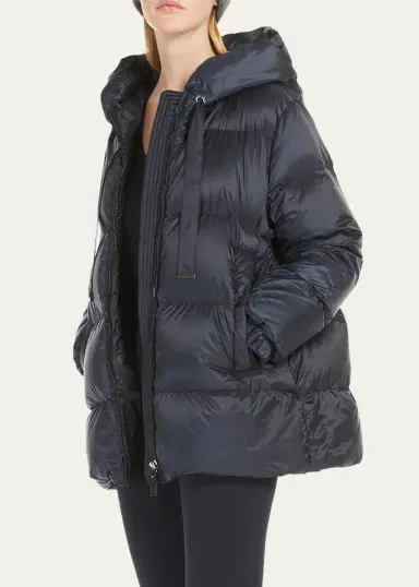 Max Mara Seia Hooded Water-Resistant Down Jacket | Thumbnail 4 Max Mara Seia Hooded Water-Resistant Down Jacket | Thumbnail 4