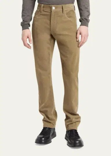 Giorgio Armani Men's Slim-Fit Corduroy Pants | Thumbnail 4 Giorgio Armani Men's Slim-Fit Corduroy Pants | Thumbnail 4