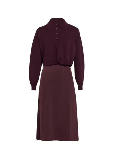 3.1 Phillip Lim Ultra-Fine Merino Wool Combo Dress | Thumbnail 1 3.1 Phillip Lim Ultra-Fine Merino Wool Combo Dress | Thumbnail 1