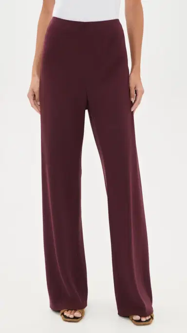 Vince Colette High Waist Crepe Bias Pants Black Rose | Thumbnail 2 Vince Colette High Waist Crepe Bias Pants Black Rose | Thumbnail 2