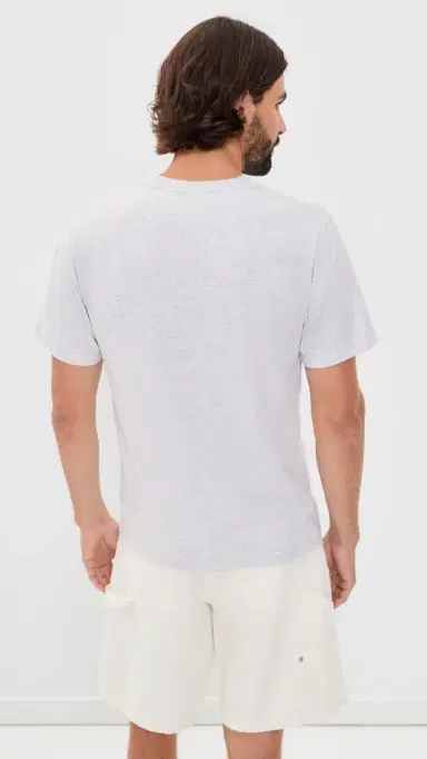 Sporty & Rich UA Wellness Club Tshirt Heather Grey Light Navy | Thumbnail 5 Sporty & Rich UA Wellness Club Tshirt Heather Grey Light Navy | Thumbnail 5