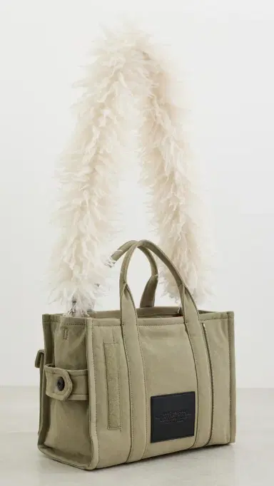 Marc Jacobs The Medium Cargo Canvas Tote Bag Utility Khaki One Size | Thumbnail 4 Marc Jacobs The Medium Cargo Canvas Tote Bag Utility Khaki One Size | Thumbnail 4