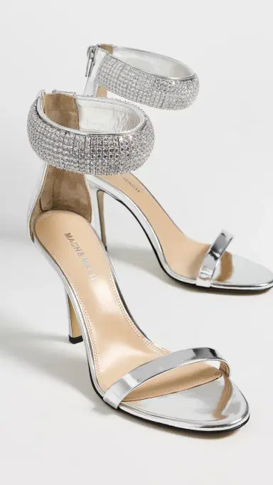 Mach & Mach She's a Lady Zircon Gioello Leather Sandals | Thumbnail 5 Mach & Mach She's a Lady Zircon Gioello Leather Sandals | Thumbnail 5