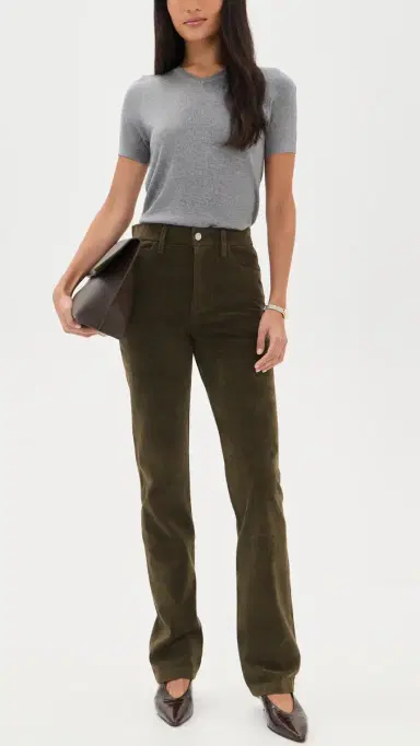 Joe's Jeans The Vegan Suede Margot Slim Pants Olive | Thumbnail 5 Joe's Jeans The Vegan Suede Margot Slim Pants Olive | Thumbnail 5