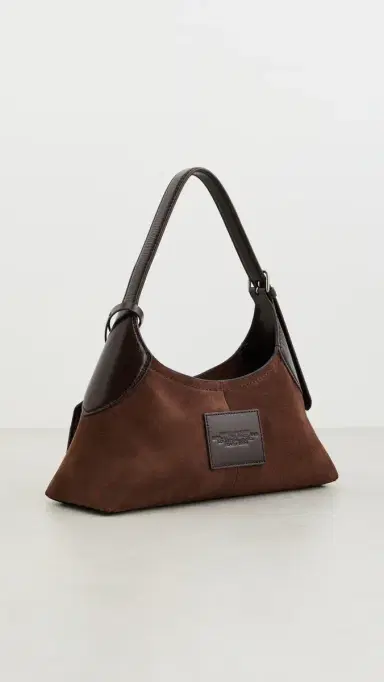 Marc Jacobs The Small Belted Suede Sack Shoulder Bag Dark Brown One Size | Thumbnail 4 Marc Jacobs The Small Belted Suede Sack Shoulder Bag Dark Brown One Size | Thumbnail 4