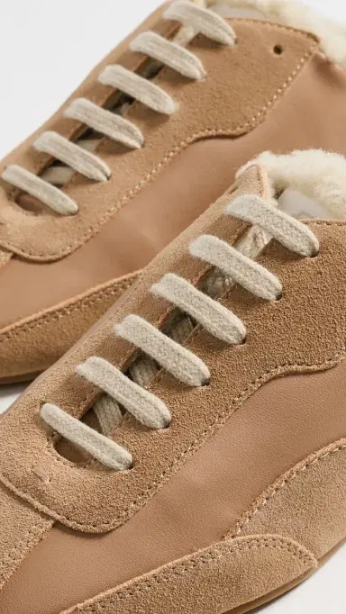 Simkhai Georgie Shearling Slip On Sneakers Light Camel Ecru 41 | Thumbnail 6 Simkhai Georgie Shearling Slip On Sneakers Light Camel Ecru 41 | Thumbnail 6
