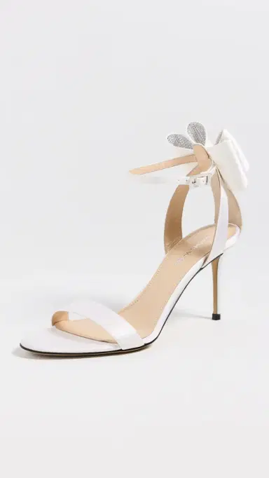Mach & Mach Le Cadeau Satin Sandals | Thumbnail 2 Mach & Mach Le Cadeau Satin Sandals | Thumbnail 2