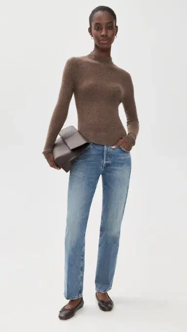 Citizens of Humanity Leelah ock Neck Sweater ushroom | Thumbnail 5 Citizens of Humanity Leelah ock Neck Sweater ushroom | Thumbnail 5
