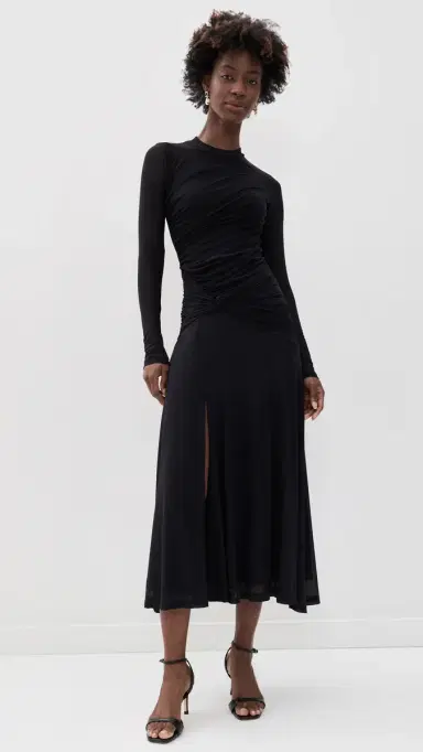 Wayf Selene Ruched Long Sleeve Dress | Thumbnail 2 Wayf Selene Ruched Long Sleeve Dress | Thumbnail 2