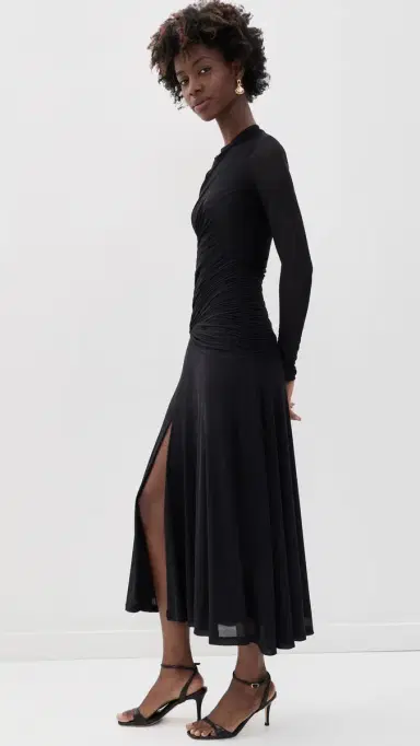 Wayf Selene Ruched Long Sleeve Dress | Thumbnail 4 Wayf Selene Ruched Long Sleeve Dress | Thumbnail 4