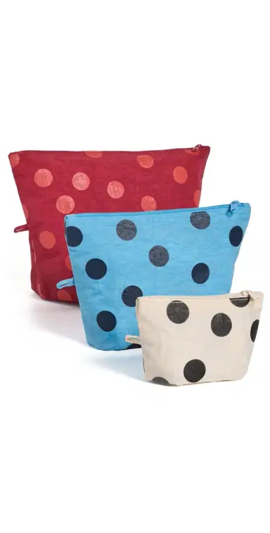 BAGGU Go Pouch Set Polka Dot Mix One Size | Thumbnail 1 BAGGU Go Pouch Set Polka Dot Mix One Size | Thumbnail 1
