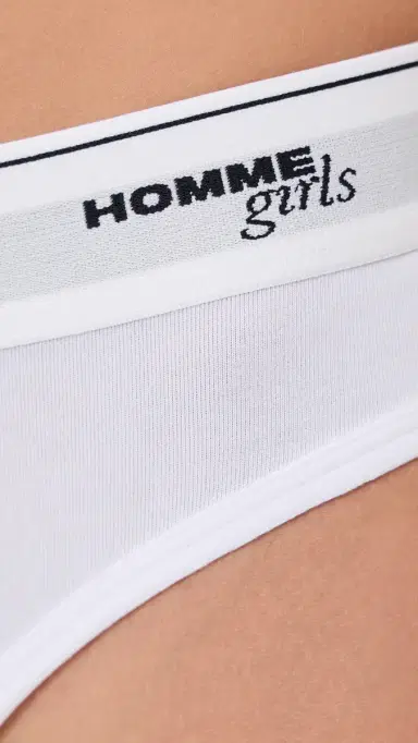 Hommegirls Homme Girls x Fruit Of The oom Classic Thong 3 Pack Stripe Heather Grey/White | Thumbnail 5 Hommegirls Homme Girls x Fruit Of The oom Classic Thong 3 Pack Stripe Heather Grey/White | Thumbnail 5