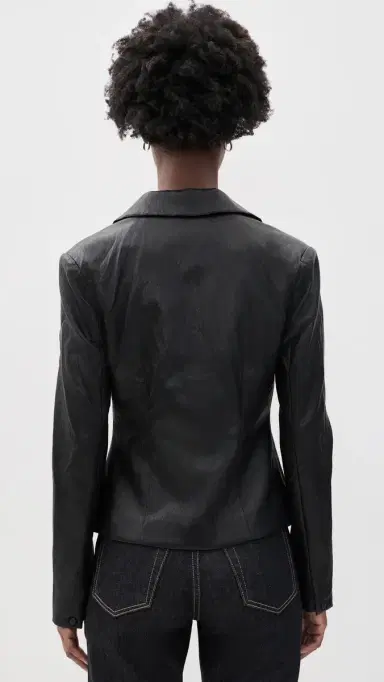 Joe's Jeans The Fitted Faux Leather Blazer | Thumbnail 3 Joe's Jeans The Fitted Faux Leather Blazer | Thumbnail 3