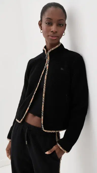 Burberry Felicia Fleece Zip | Thumbnail 2 Burberry Felicia Fleece Zip | Thumbnail 2