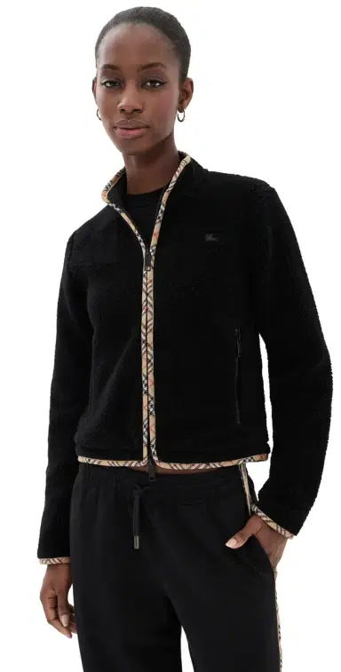 Burberry Felicia Fleece Zip | Thumbnail 1 Burberry Felicia Fleece Zip | Thumbnail 1