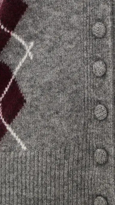 Wayf Elizabeth Argyle Cardigan Grey/er | Thumbnail 6 Wayf Elizabeth Argyle Cardigan Grey/er | Thumbnail 6