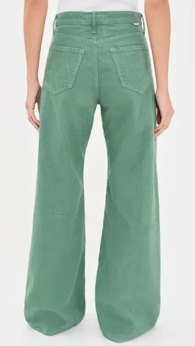 Mother The Lemon Twist Sneak Corduroy Jeans Dark Ivy | Thumbnail 3 Mother The Lemon Twist Sneak Corduroy Jeans Dark Ivy | Thumbnail 3