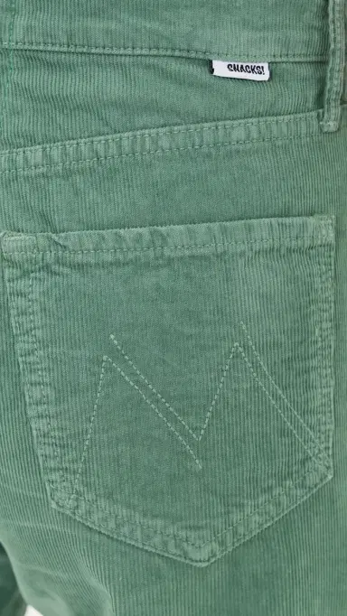 Mother The Lemon Twist Sneak Corduroy Jeans Dark Ivy | Thumbnail 6 Mother The Lemon Twist Sneak Corduroy Jeans Dark Ivy | Thumbnail 6