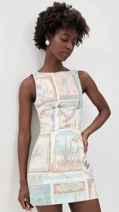 ALÉMAIS Andie Denim Mini Dress Multi | Thumbnail 2 ALÉMAIS Andie Denim Mini Dress Multi | Thumbnail 2
