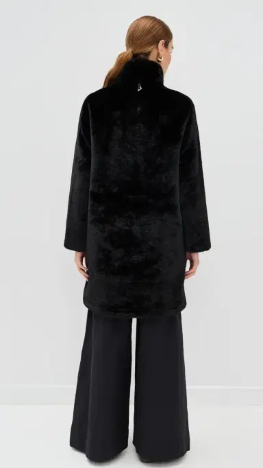 Apparis Blair Faux Fur Coat Noir | Thumbnail 3 Apparis Blair Faux Fur Coat Noir | Thumbnail 3