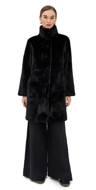 Apparis Blair Faux Fur Coat Noir | Thumbnail 1 Apparis Blair Faux Fur Coat Noir | Thumbnail 1