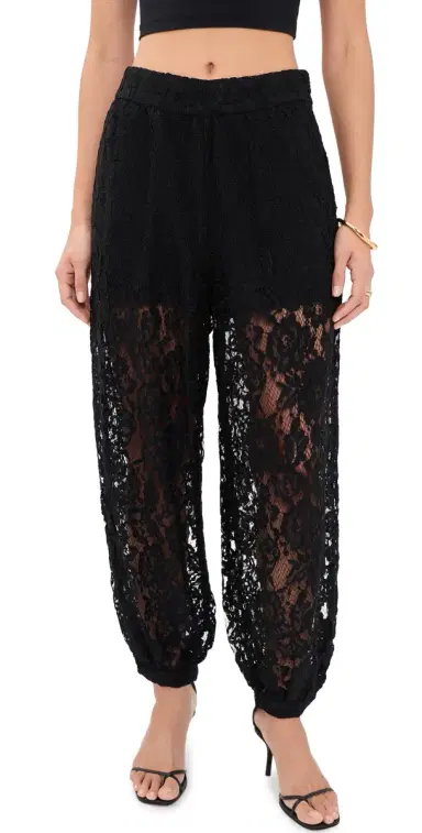Wayf Rebecca Lace Balloon Pants Black | Thumbnail 1 Wayf Rebecca Lace Balloon Pants Black | Thumbnail 1