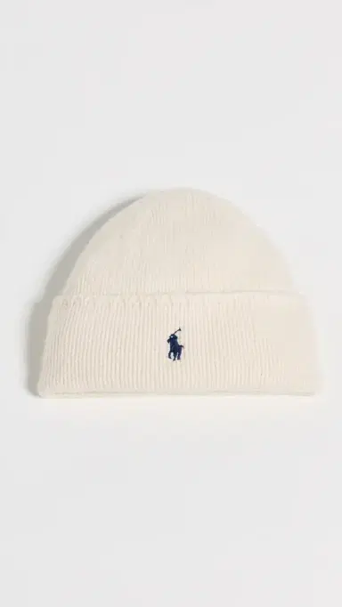 Polo Ralph Lauren Pony Beanie Cream One Size | Thumbnail 2 Polo Ralph Lauren Pony Beanie Cream One Size | Thumbnail 2