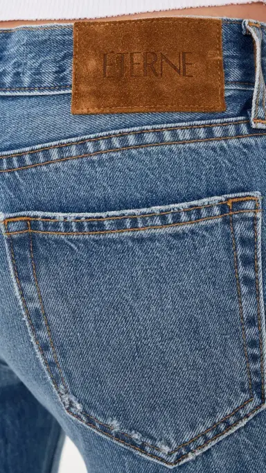 ÉTERNE Low Bootcut Jeans Medium Indigo | Thumbnail 6 ÉTERNE Low Bootcut Jeans Medium Indigo | Thumbnail 6