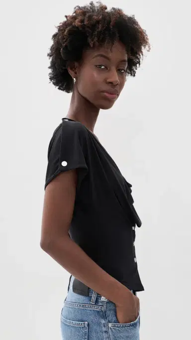 With Jean ienna Top Black | Thumbnail 4 With Jean ienna Top Black | Thumbnail 4