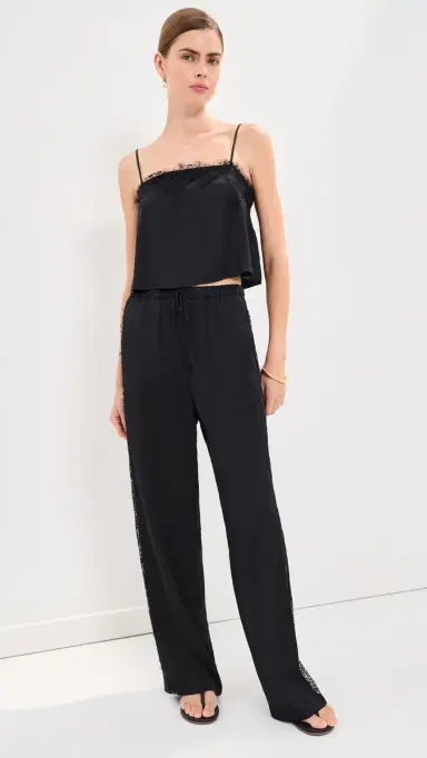 LE BOP auren Satin Pants Black | Thumbnail 5 LE BOP auren Satin Pants Black | Thumbnail 5