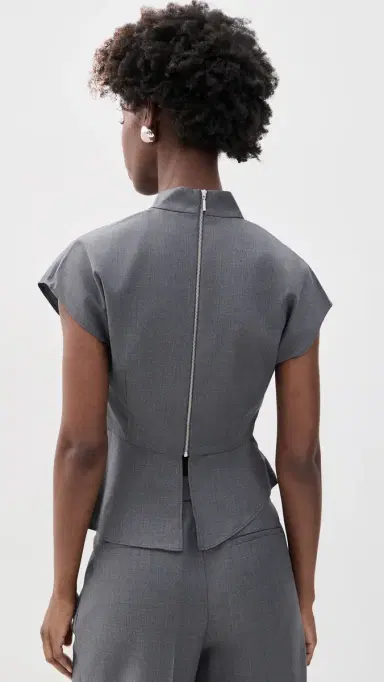 Saloni Rhona Top Slate Grey | Thumbnail 3 Saloni Rhona Top Slate Grey | Thumbnail 3