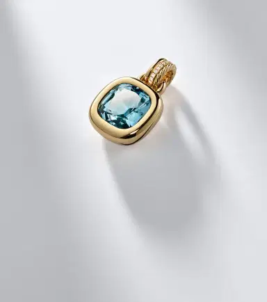 David Yurman DY Mercer 18kt gold pendant with topaz and diamonds | Thumbnail 5 David Yurman DY Mercer 18kt gold pendant with topaz and diamonds | Thumbnail 5