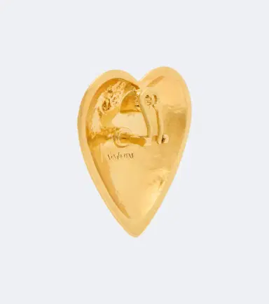 Saint Laurent Embellished clip-on earrings | Thumbnail 3 Saint Laurent Embellished clip-on earrings | Thumbnail 3