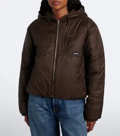 Miu Miu Hooded puffer jacket | Thumbnail 4 Miu Miu Hooded puffer jacket | Thumbnail 4
