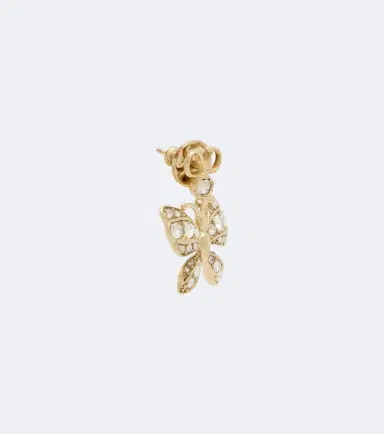 Valentino Garavani Flutterby VLogo Swarovski-embellished earrings | Thumbnail 3 Valentino Garavani Flutterby VLogo Swarovski-embellished earrings | Thumbnail 3