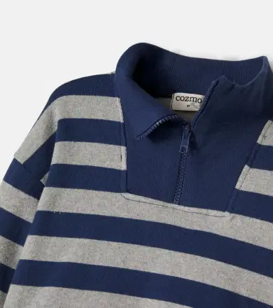 Cozmo Alexis striped cotton-blend sweater | Thumbnail 3 Cozmo Alexis striped cotton-blend sweater | Thumbnail 3