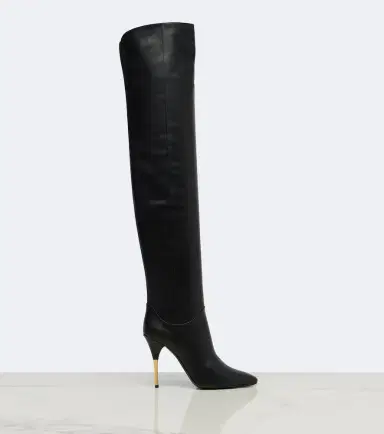 Valentino Garavani VLogo leather over-the-knee boots | Thumbnail 3 Valentino Garavani VLogo leather over-the-knee boots | Thumbnail 3