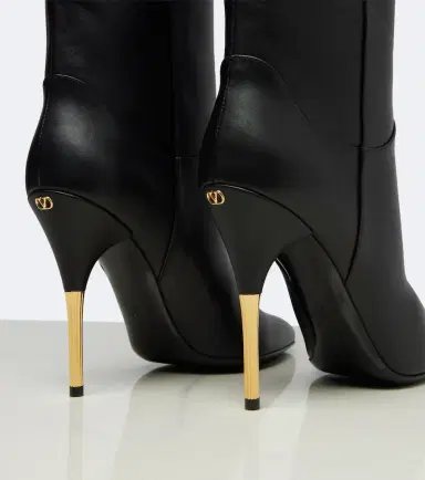 Valentino Garavani VLogo leather over-the-knee boots | Thumbnail 4 Valentino Garavani VLogo leather over-the-knee boots | Thumbnail 4