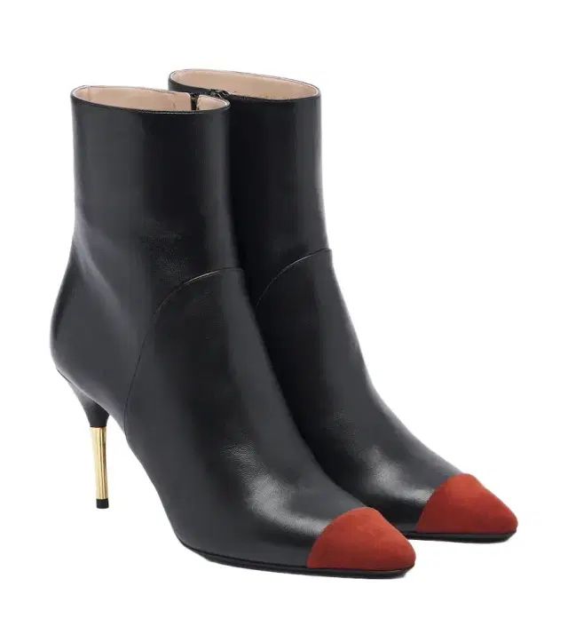 Sinead suede-trimmed leather ankle boots Sinead suede-trimmed leather ankle boots