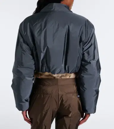 Miu Miu Cropped shearling-lined blouson jacket | Thumbnail 2 Miu Miu Cropped shearling-lined blouson jacket | Thumbnail 2