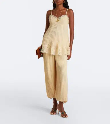 Zimmermann Lace-trimmed chiffon camisole | Thumbnail 6 Zimmermann Lace-trimmed chiffon camisole | Thumbnail 6