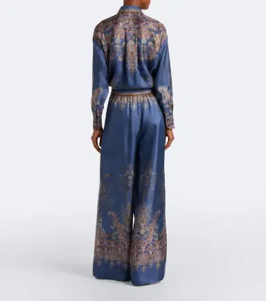 Zimmermann Valiant printed silk satin wide-leg pants | Thumbnail 6 Zimmermann Valiant printed silk satin wide-leg pants | Thumbnail 6