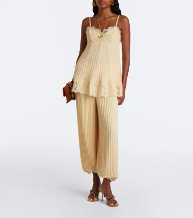 Zimmermann Pleated chiffon balloon pants | Thumbnail 2 Zimmermann Pleated chiffon balloon pants | Thumbnail 2