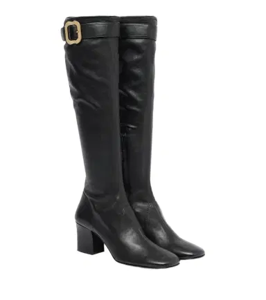 Miu Miu Leather knee-high boots | Thumbnail 1 Miu Miu Leather knee-high boots | Thumbnail 1