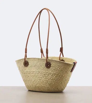 Loewe Anagram Small leather-trimmed basket bag | Thumbnail 4 Loewe Anagram Small leather-trimmed basket bag | Thumbnail 4